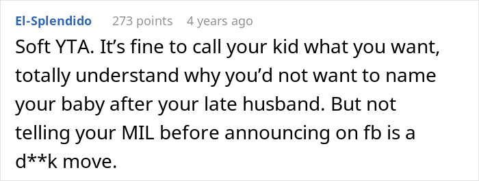 Widow Refuses To Honor Promise To Name Baby After Husband, Grieving MIL Livid And Confronts Her Widow Refuses To Honor Promise To Name Baby After Husband, Grieving MIL Livid And Confronts Her