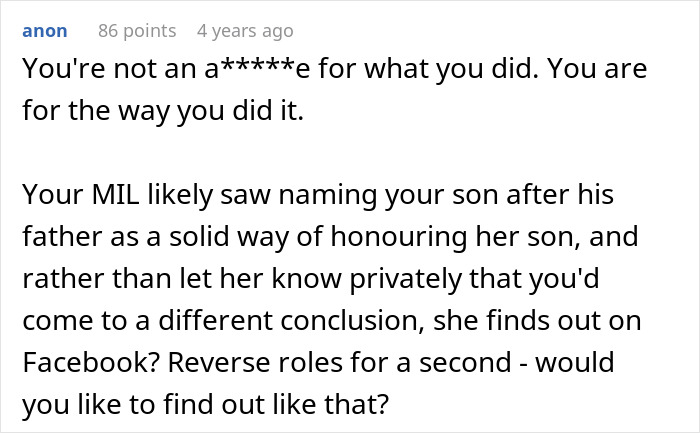 Widow Refuses To Honor Promise To Name Baby After Husband, Grieving MIL Livid And Confronts Her Widow Refuses To Honor Promise To Name Baby After Husband, Grieving MIL Livid And Confronts Her