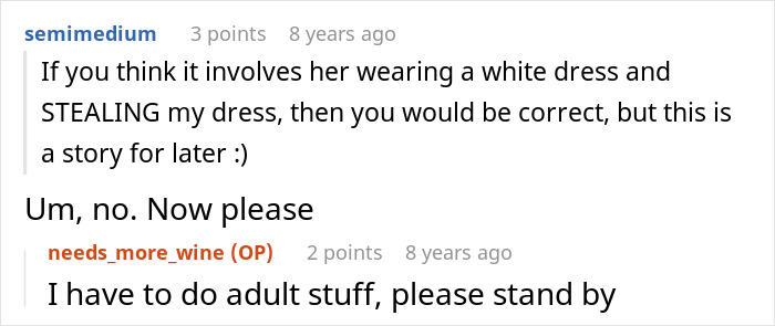 Wedding Turns Dramatic As Wacky MIL Tries To Wear White And Steals Bride’s Dress, Fails Miserably Wedding Turns Dramatic As Wacky MIL Tries To Wear White And Steals Bride’s Dress, Fails Miserably