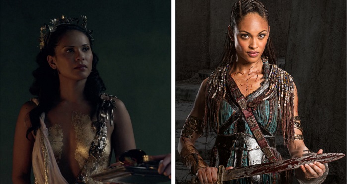Spartacus Naevia stars