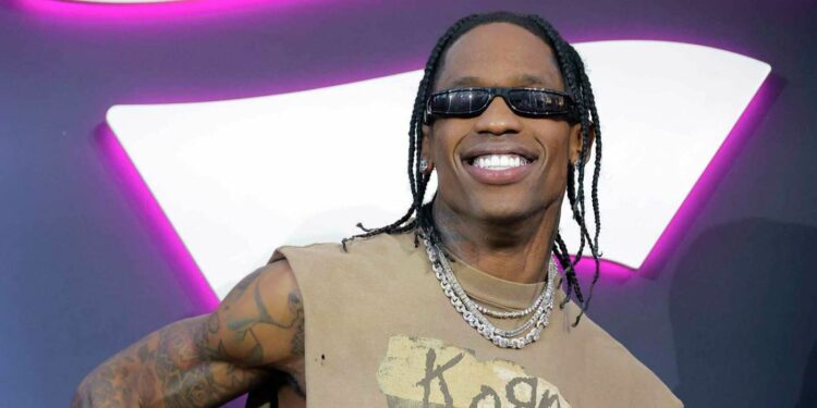 Travis Scott smiling Travis Scott smiling