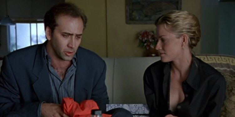 Nicolas Cage and Elisabeth Shue in Leaving Las Vegas (1995) Nicolas Cage and Elisabeth Shue in Leaving Las Vegas (1995)