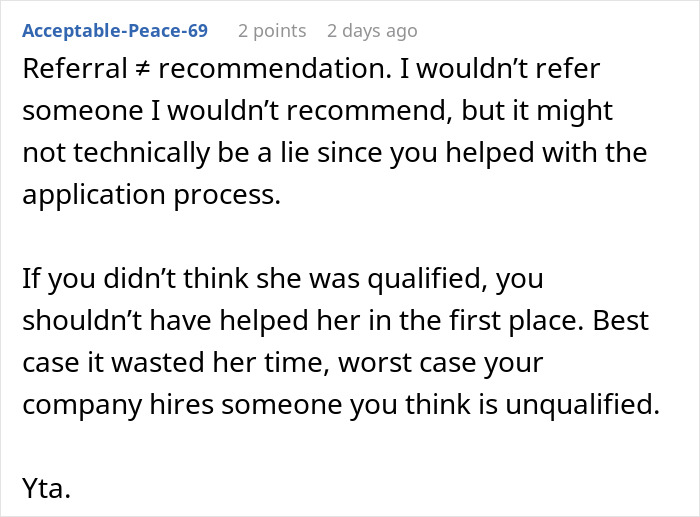 Woman Tells HR She Never Referred Anyone, Starts Massive Family Drama Woman Tells HR She Never Referred Anyone, Starts Massive Family Drama