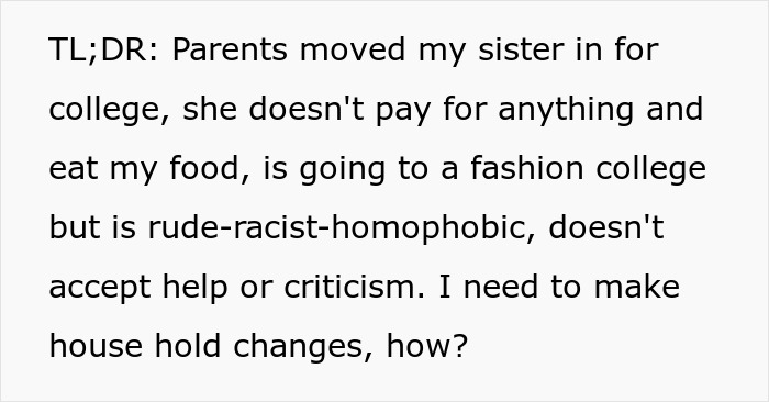 Sister’s Entitlement Has No Limits, She Can’t Believe Someone Actually Calls Her Out Sister’s Entitlement Has No Limits, She Can’t Believe Someone Actually Calls Her Out
