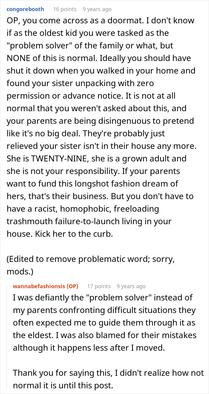 Sister’s Entitlement Has No Limits, She Can’t Believe Someone Actually Calls Her Out Sister’s Entitlement Has No Limits, She Can’t Believe Someone Actually Calls Her Out