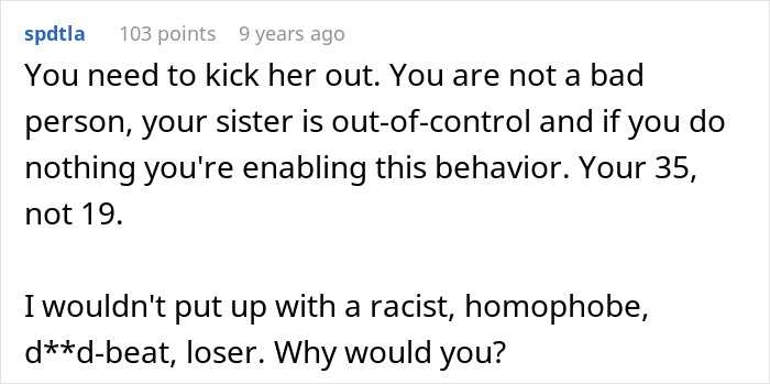 Sister’s Entitlement Has No Limits, She Can’t Believe Someone Actually Calls Her Out Sister’s Entitlement Has No Limits, She Can’t Believe Someone Actually Calls Her Out