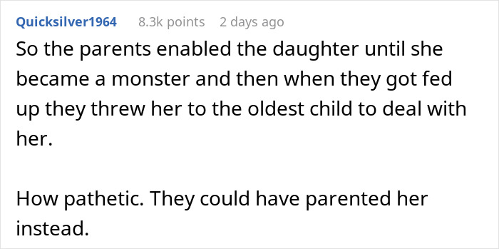 Sister’s Entitlement Has No Limits, She Can’t Believe Someone Actually Calls Her Out Sister’s Entitlement Has No Limits, She Can’t Believe Someone Actually Calls Her Out