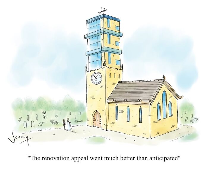 40 Brilliantly Dry Cartoons By Jonesy About The Absurdities Of Everyday Life