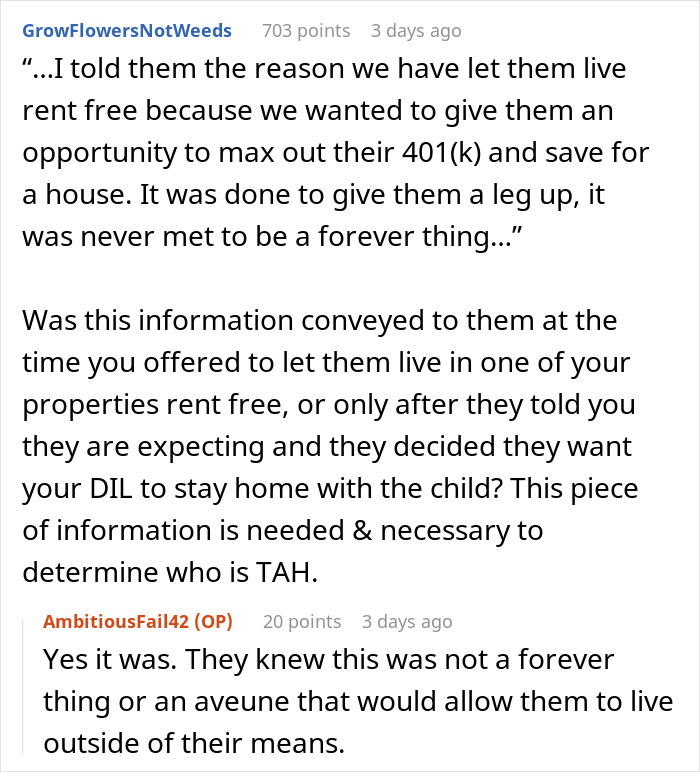 Parents Give Son Free Housing To Save For A Future, And He Builds A Freeloading Plan Around It Parents Give Son Free Housing To Save For A Future, And He Builds A Freeloading Plan Around It