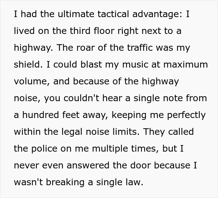 Noisy Neighbors Ignore Repeated Complaints, Person Finds A Creative Way To Make Them Regret It Noisy Neighbors Ignore Repeated Complaints, Person Finds A Creative Way To Make Them Regret It