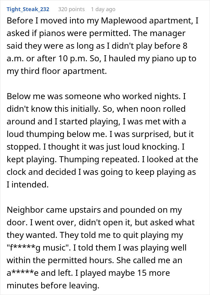 Noisy Neighbors Ignore Repeated Complaints, Person Finds A Creative Way To Make Them Regret It Noisy Neighbors Ignore Repeated Complaints, Person Finds A Creative Way To Make Them Regret It