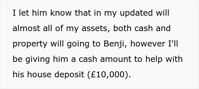 Son Builds A Successful Life, Mom Decides That’s Exactly Why His Brother Deserves Almost All Of The Inheritance Son Builds A Successful Life, Mom Decides That’s Exactly Why His Brother Deserves Almost All Of The Inheritance