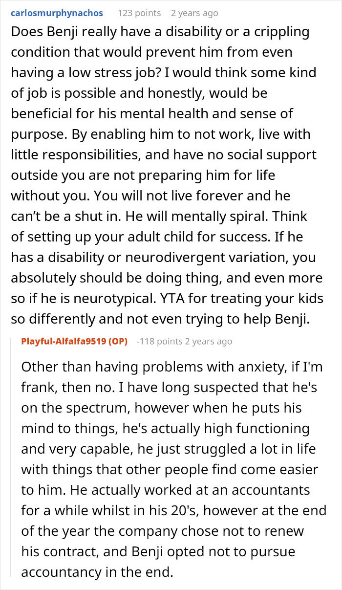 Son Builds A Successful Life, Mom Decides That’s Exactly Why His Brother Deserves Almost All Of The Inheritance Son Builds A Successful Life, Mom Decides That’s Exactly Why His Brother Deserves Almost All Of The Inheritance