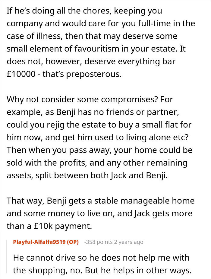 Son Builds A Successful Life, Mom Decides That’s Exactly Why His Brother Deserves Almost All Of The Inheritance Son Builds A Successful Life, Mom Decides That’s Exactly Why His Brother Deserves Almost All Of The Inheritance