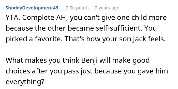 Son Builds A Successful Life, Mom Decides That’s Exactly Why His Brother Deserves Almost All Of The Inheritance Son Builds A Successful Life, Mom Decides That’s Exactly Why His Brother Deserves Almost All Of The Inheritance