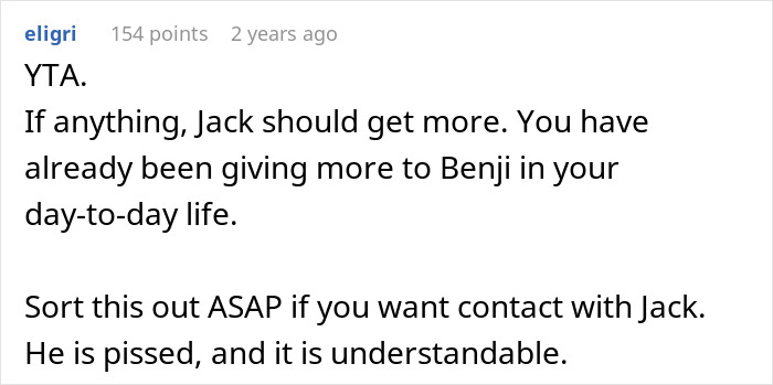 Son Builds A Successful Life, Mom Decides That’s Exactly Why His Brother Deserves Almost All Of The Inheritance Son Builds A Successful Life, Mom Decides That’s Exactly Why His Brother Deserves Almost All Of The Inheritance