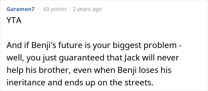 Son Builds A Successful Life, Mom Decides That’s Exactly Why His Brother Deserves Almost All Of The Inheritance Son Builds A Successful Life, Mom Decides That’s Exactly Why His Brother Deserves Almost All Of The Inheritance