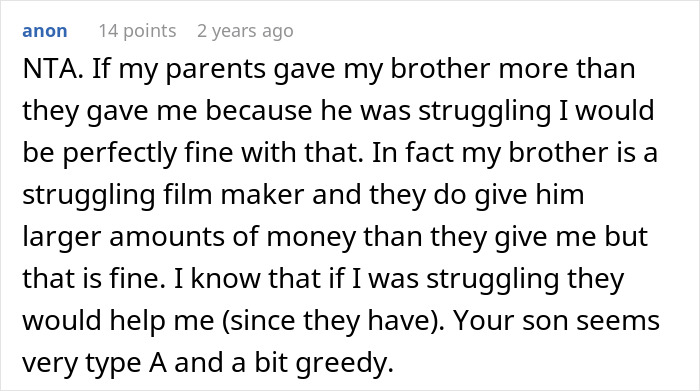 Son Builds A Successful Life, Mom Decides That’s Exactly Why His Brother Deserves Almost All Of The Inheritance Son Builds A Successful Life, Mom Decides That’s Exactly Why His Brother Deserves Almost All Of The Inheritance