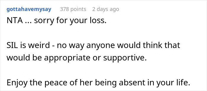 Woman Finds SIL’s Gift During Her Grief Period Insensitive And Disturbing And Somehow Offends Her Woman Finds SIL’s Gift During Her Grief Period Insensitive And Disturbing And Somehow Offends Her