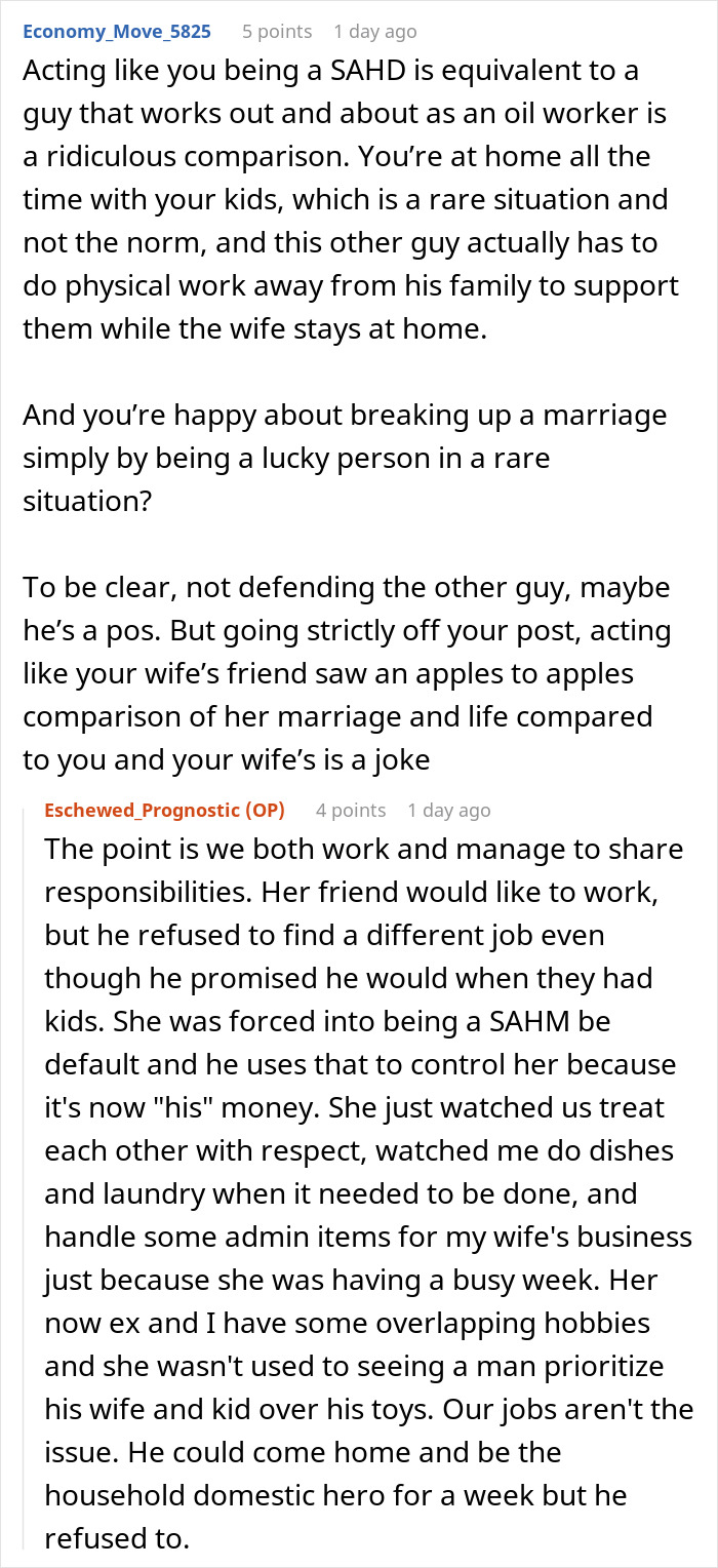 Husband Accidentally Caused Wife’s Friend To Divorce Her Husband, Is Very Proud Of It