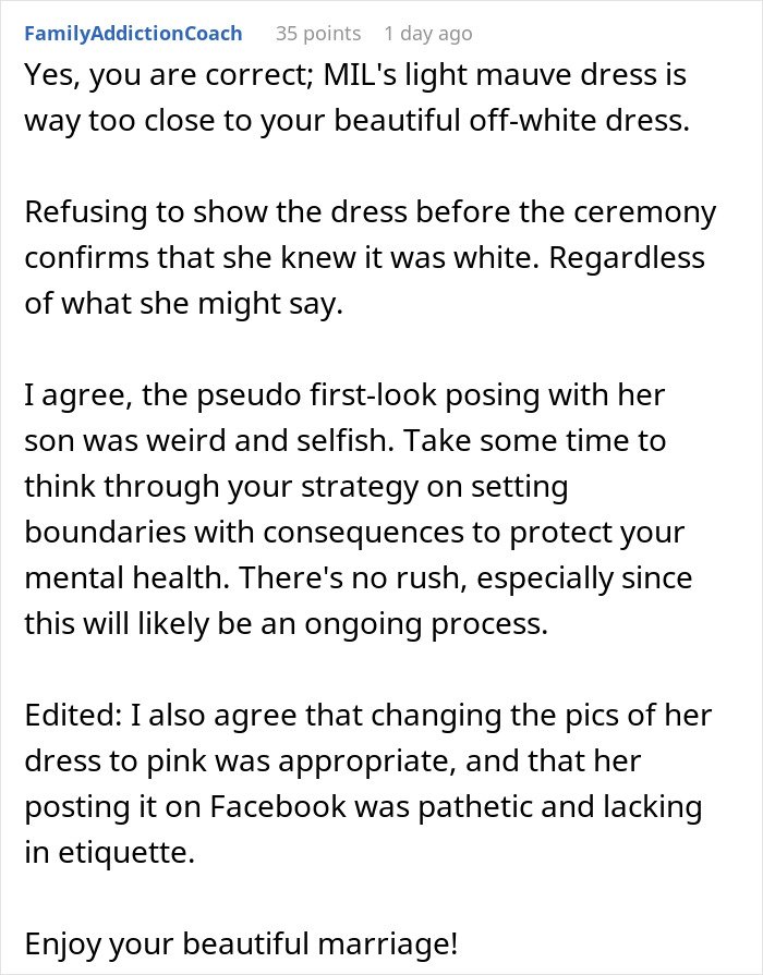 MIL Hides What She’s Going To Wear To Wedding, Comes Out With Something Scandalous MIL Hides What She’s Going To Wear To Wedding, Comes Out With Something Scandalous