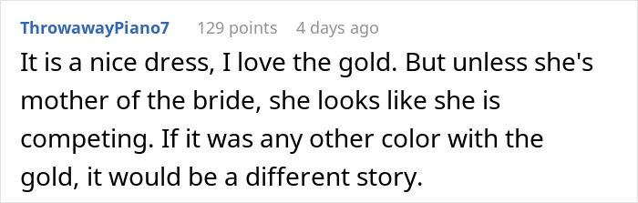 MIL Hides What She’s Going To Wear To Wedding, Comes Out With Something Scandalous MIL Hides What She’s Going To Wear To Wedding, Comes Out With Something Scandalous