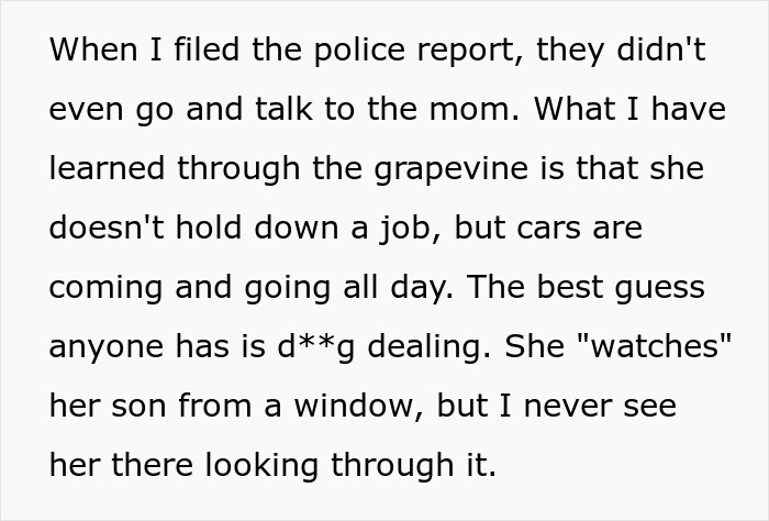Mom Lets 7YO Run Amok Without Lifting A Finger, Neighbors Are Sick Of All The Harm The Kid Causes