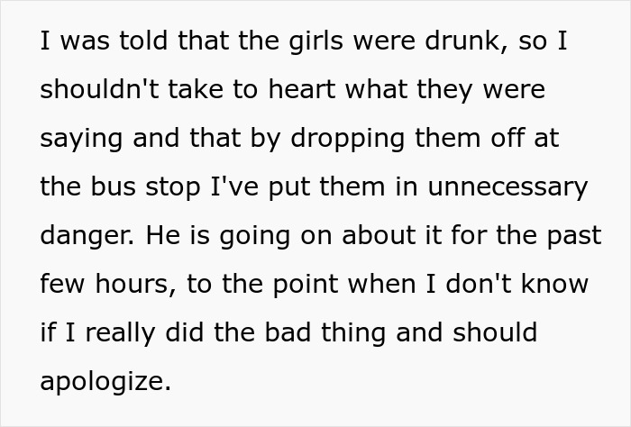 GF Says No To Driving Home Two Drunk Women Who Insulted Her, BF Thinks She’s Mean GF Says No To Driving Home Two Drunk Women Who Insulted Her, BF Thinks She’s Mean