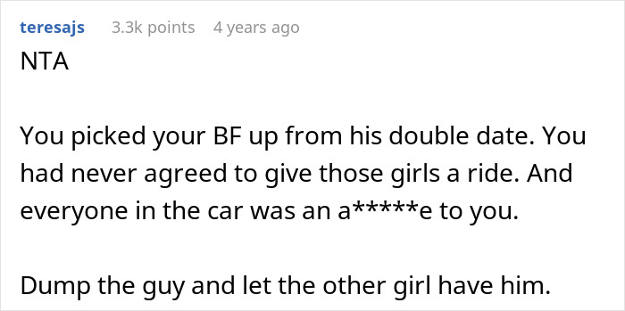 GF Says No To Driving Home Two Drunk Women Who Insulted Her, BF Thinks She’s Mean GF Says No To Driving Home Two Drunk Women Who Insulted Her, BF Thinks She’s Mean
