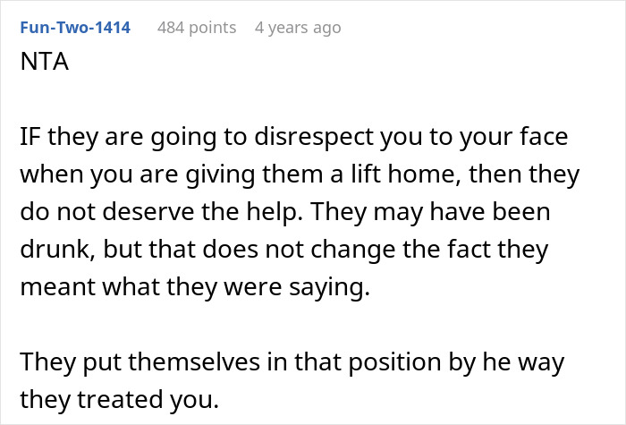 GF Says No To Driving Home Two Drunk Women Who Insulted Her, BF Thinks She’s Mean GF Says No To Driving Home Two Drunk Women Who Insulted Her, BF Thinks She’s Mean