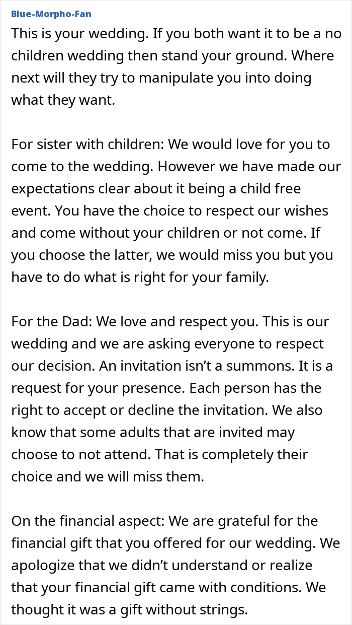 In-Laws Demand Special Exceptions For Child-Free Celebration, Resorts To Threats To Get What They Want In-Laws Demand Special Exceptions For Child-Free Celebration, Resorts To Threats To Get What They Want
