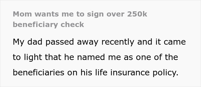 Mom Demands Kids Give Her Their Share Of The Inheritance, Doesn’t Like Daughter’s Response Mom Demands Kids Give Her Their Share Of The Inheritance, Doesn’t Like Daughter’s Response