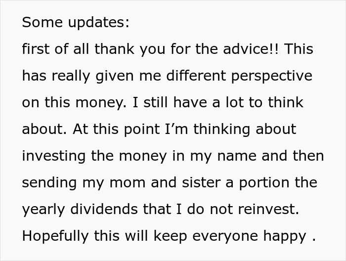 Mom Demands Kids Give Her Their Share Of The Inheritance, Doesn’t Like Daughter’s Response Mom Demands Kids Give Her Their Share Of The Inheritance, Doesn’t Like Daughter’s Response