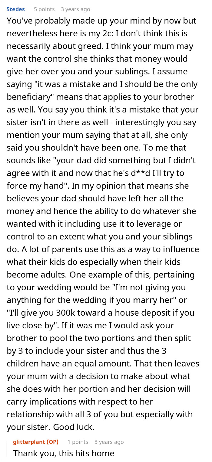 Mom Demands Kids Give Her Their Share Of The Inheritance, Doesn’t Like Daughter’s Response Mom Demands Kids Give Her Their Share Of The Inheritance, Doesn’t Like Daughter’s Response