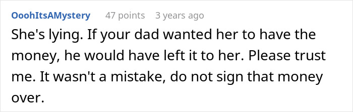 Mom Demands Kids Give Her Their Share Of The Inheritance, Doesn’t Like Daughter’s Response Mom Demands Kids Give Her Their Share Of The Inheritance, Doesn’t Like Daughter’s Response