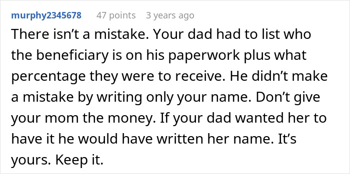 Mom Demands Kids Give Her Their Share Of The Inheritance, Doesn’t Like Daughter’s Response Mom Demands Kids Give Her Their Share Of The Inheritance, Doesn’t Like Daughter’s Response
