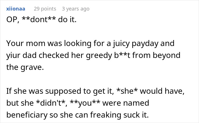 Mom Demands Kids Give Her Their Share Of The Inheritance, Doesn’t Like Daughter’s Response Mom Demands Kids Give Her Their Share Of The Inheritance, Doesn’t Like Daughter’s Response