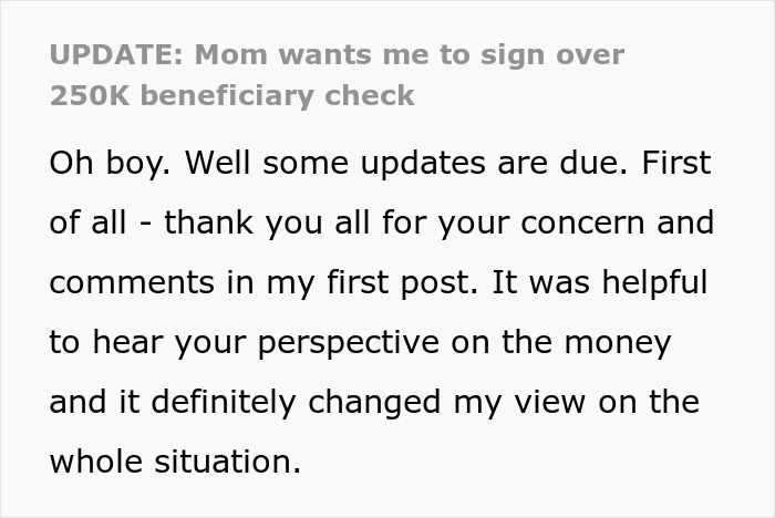Mom Demands Kids Give Her Their Share Of The Inheritance, Doesn’t Like Daughter’s Response Mom Demands Kids Give Her Their Share Of The Inheritance, Doesn’t Like Daughter’s Response