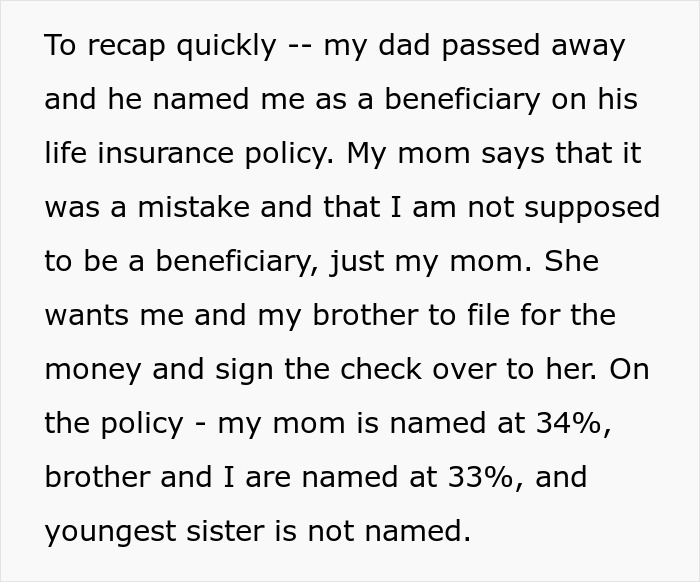 Mom Demands Kids Give Her Their Share Of The Inheritance, Doesn’t Like Daughter’s Response Mom Demands Kids Give Her Their Share Of The Inheritance, Doesn’t Like Daughter’s Response