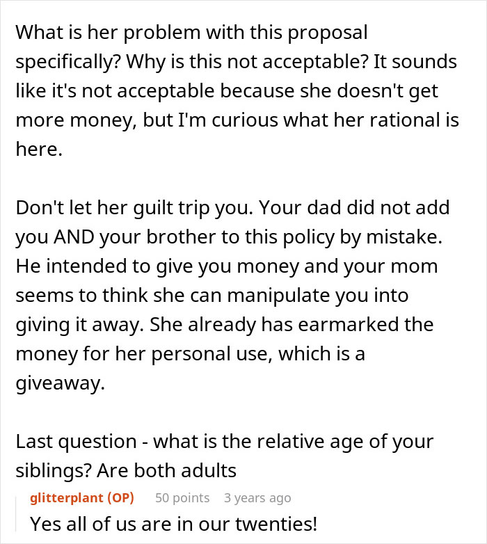 Mom Demands Kids Give Her Their Share Of The Inheritance, Doesn’t Like Daughter’s Response Mom Demands Kids Give Her Their Share Of The Inheritance, Doesn’t Like Daughter’s Response