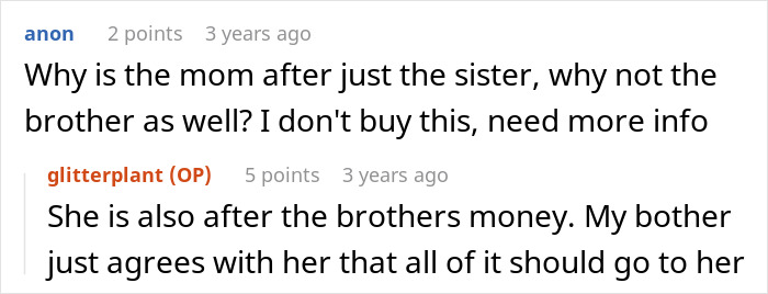 Mom Demands Kids Give Her Their Share Of The Inheritance, Doesn’t Like Daughter’s Response Mom Demands Kids Give Her Their Share Of The Inheritance, Doesn’t Like Daughter’s Response