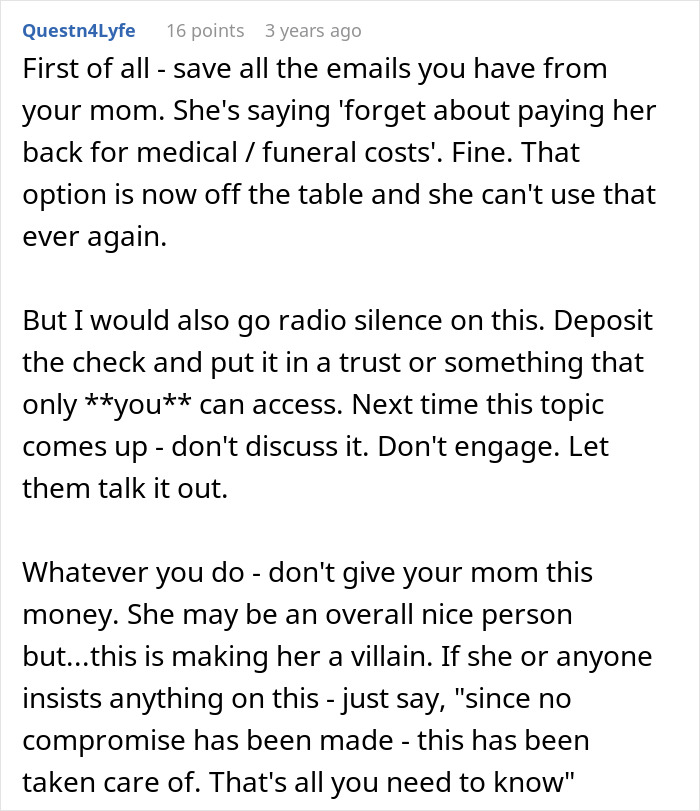 Mom Demands Kids Give Her Their Share Of The Inheritance, Doesn’t Like Daughter’s Response Mom Demands Kids Give Her Their Share Of The Inheritance, Doesn’t Like Daughter’s Response