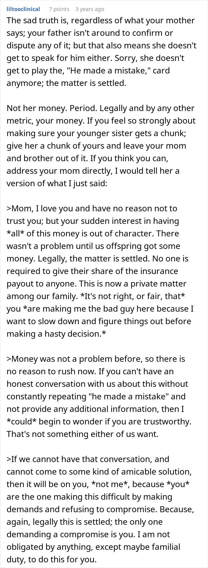 Mom Demands Kids Give Her Their Share Of The Inheritance, Doesn’t Like Daughter’s Response Mom Demands Kids Give Her Their Share Of The Inheritance, Doesn’t Like Daughter’s Response