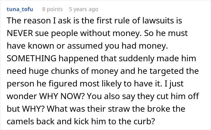 Man’s Laughable $85k Lawsuit Against Daughter Gets Him In More Trouble Than He Expected Man’s Laughable $85k Lawsuit Against Daughter Gets Him In More Trouble Than He Expected