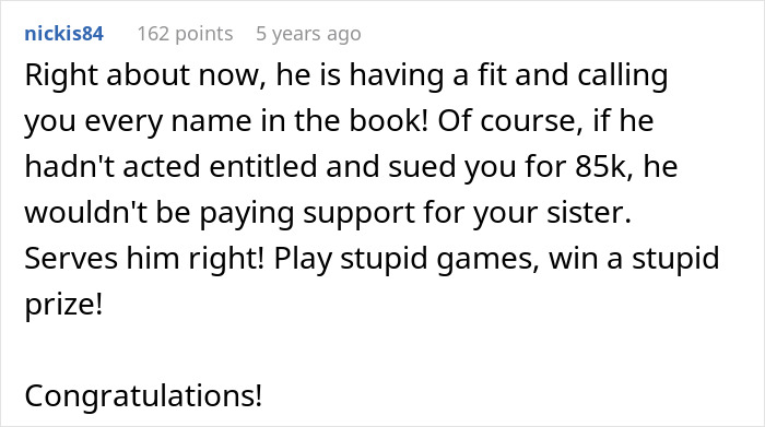 Man’s Laughable $85k Lawsuit Against Daughter Gets Him In More Trouble Than He Expected Man’s Laughable $85k Lawsuit Against Daughter Gets Him In More Trouble Than He Expected