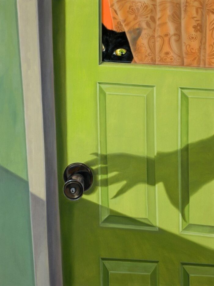 30 Captivating Paintings By Minyoung Kim Where Mischievous Cats Take Over Familiar Scenes