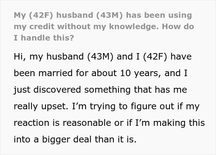Wife Separates Finances Because Of Husband&rsquo;s Spending, Finds He&rsquo;s Been Using Her Information Anyway