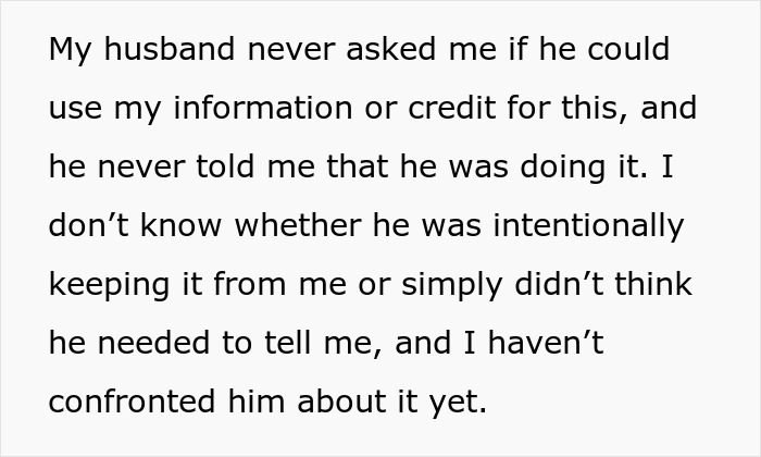 Wife Separates Finances Because Of Husband&rsquo;s Spending, Finds He&rsquo;s Been Using Her Information Anyway