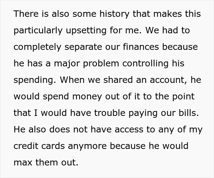 Wife Separates Finances Because Of Husband&rsquo;s Spending, Finds He&rsquo;s Been Using Her Information Anyway
