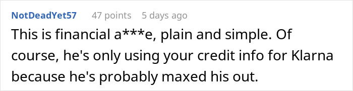 Wife Separates Finances Because Of Husband&rsquo;s Spending, Finds He&rsquo;s Been Using Her Information Anyway